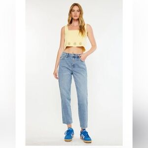 KanCan Gabby High Rise Slouch Fit Jeans Blue Size 31